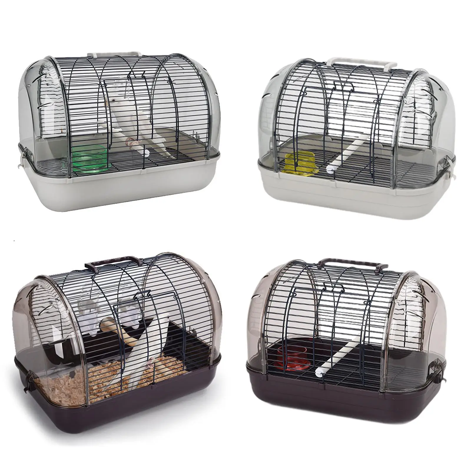 Transport Cage Breathable Small Villa Bird Cage Lightweight Bird Carrier for Small Birds Parrotlets Budgies Cockatiels Parrots - Image 3