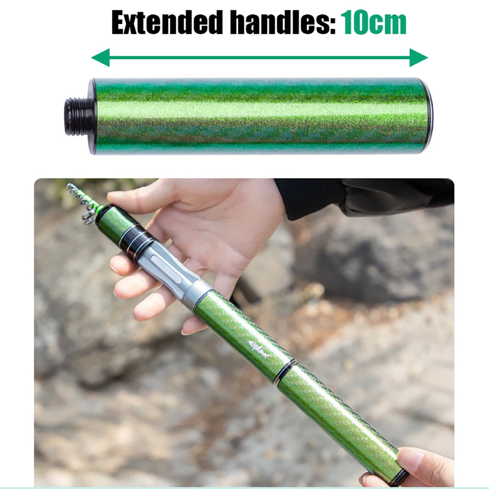 Portable Carbon Fiber Telescopic Fishing Rod Tackle,UL Ultra Light Spinning and Casting Lure Rod,Carp Bass Trout Fishing Pole - Image 2