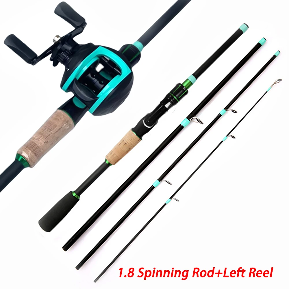 Fishing Rod Reels Combo 4/5Sections ML Action 3.5g-14g Ultralight Trave Rod With Baitcasting Reel Kit Carp Fishing Pesca1.8/2.1m - Image 8