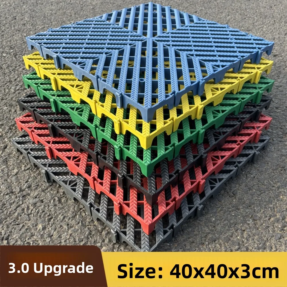 Thiened Plastic id Mat Anti Moisture Platform Carriage Wa Room Non-Slip Interloing Floor Pads Commercial Use Stripe P... - Image 8