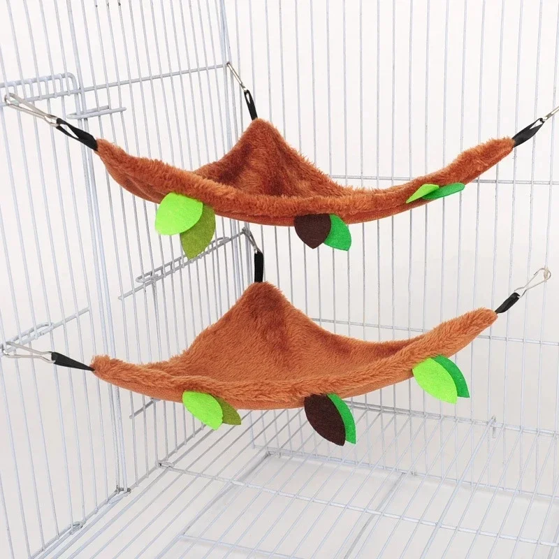 Plush Hammock Hamster Hammock for Rats Rodent Warm Cute Small Animal Assessories Guinea Pig Ferret Squirrel Nests Pets Supplies - Image 3