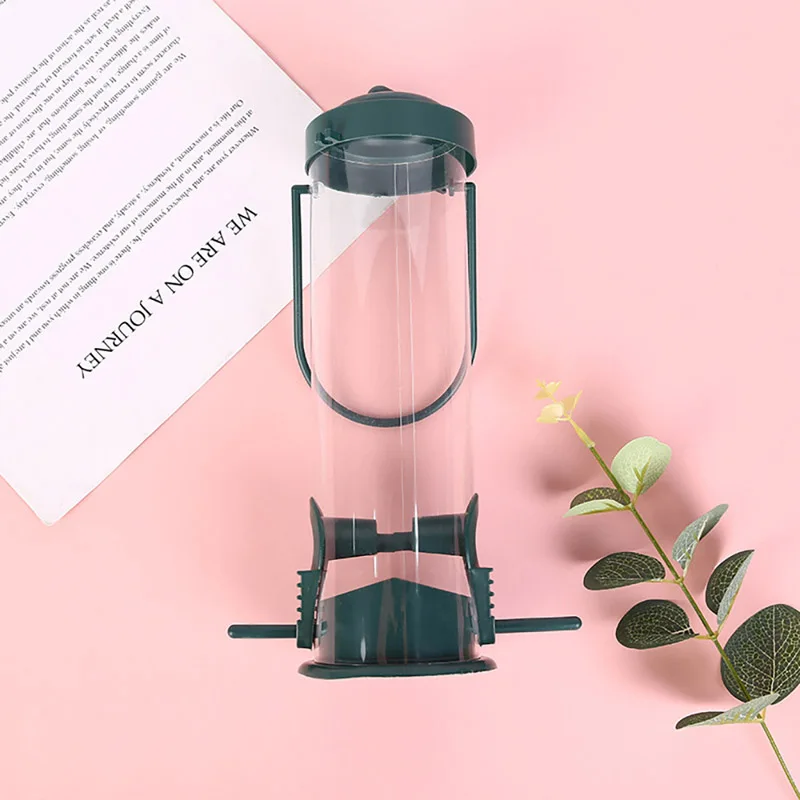 Pet Bird Feeder Food Dispenser Outdoor Hanging Multiple Holes Bird Feeder Small Bird Automatic Foot Feeding Tool Bird Supplies - Image 3