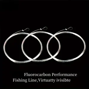 Fly Line - Transparent Tapered Leader, Fly Fishing Nylon Tapered, Pre-Tied Loops, Carbon Fiber Main Line, for Stealth Fishing