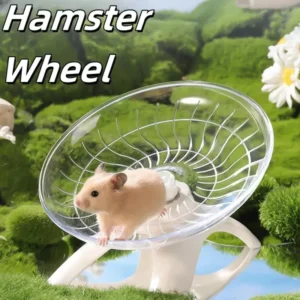 Hamster Running Disc Toy Sport Running Silent Transparent Small Pet Rotatory Jogging Wheel Wheel Toys Pet Hamster Cage Supplies