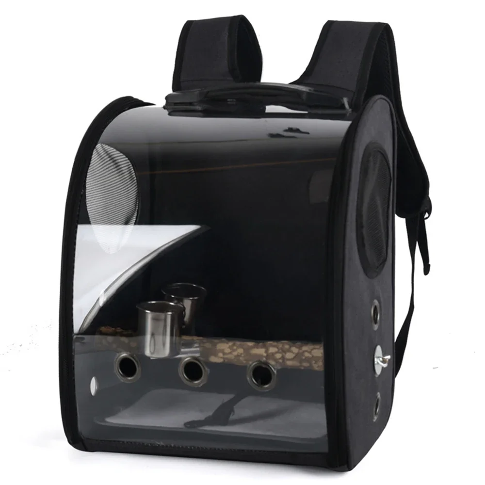 Pet Bird Cage House Parrot Carrier with Feeders Bird Large Space Travel Bag Breathable Portable Bird Cage Accessories - Image 5