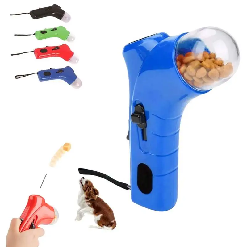 cat Dog Treat Dispenser Launcher Gun Toys Dog Handheld Pet Puppy Food Feeder Toy Puppy Snack Shooter Feeder Dog Interactive Toys - Image 2