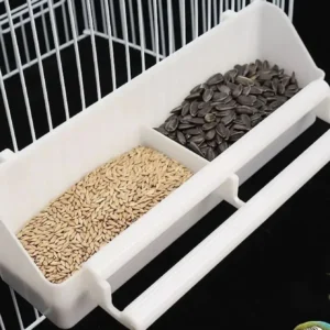 Bird food trough, food box, pigeon, peony, dark wind, tiger skin, parrot supplies, feeder, feeding device, feeding bowl