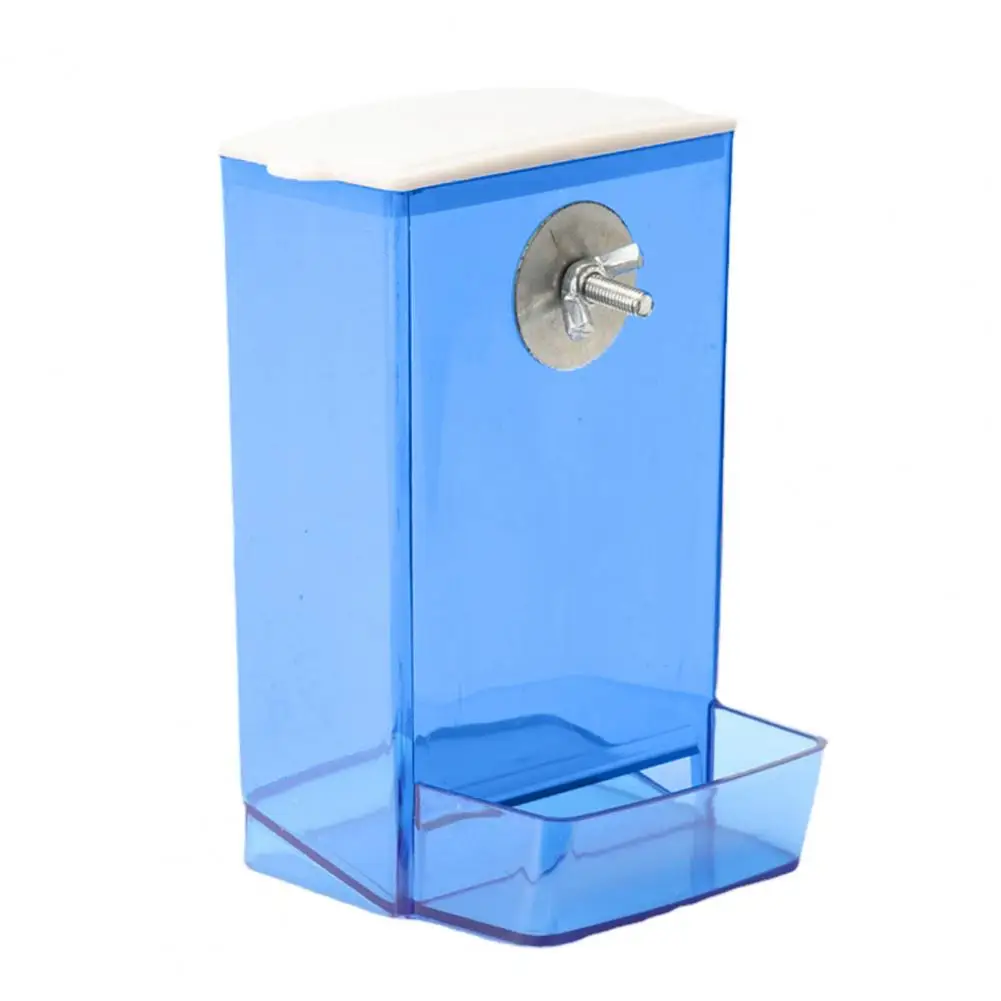 Bird Feeder Box Hard Parrot Budgie Cockatiel Conure Food Dispenser Screw Mount Bird Feeding Box - Image 7