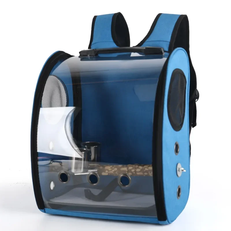 Pet Bird Cage House Parrot Carrier with Feeders Bird Large Space Travel Bag Breathable Portable Bird Cage Accessories - Image 7