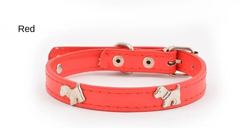 Dog Collars Solid 10 Colors Size Adjustable Suitable for Medium and Small Pets Blue Teddy Red Chihuahua Cat Necklace Puppy Scarf - Image 6