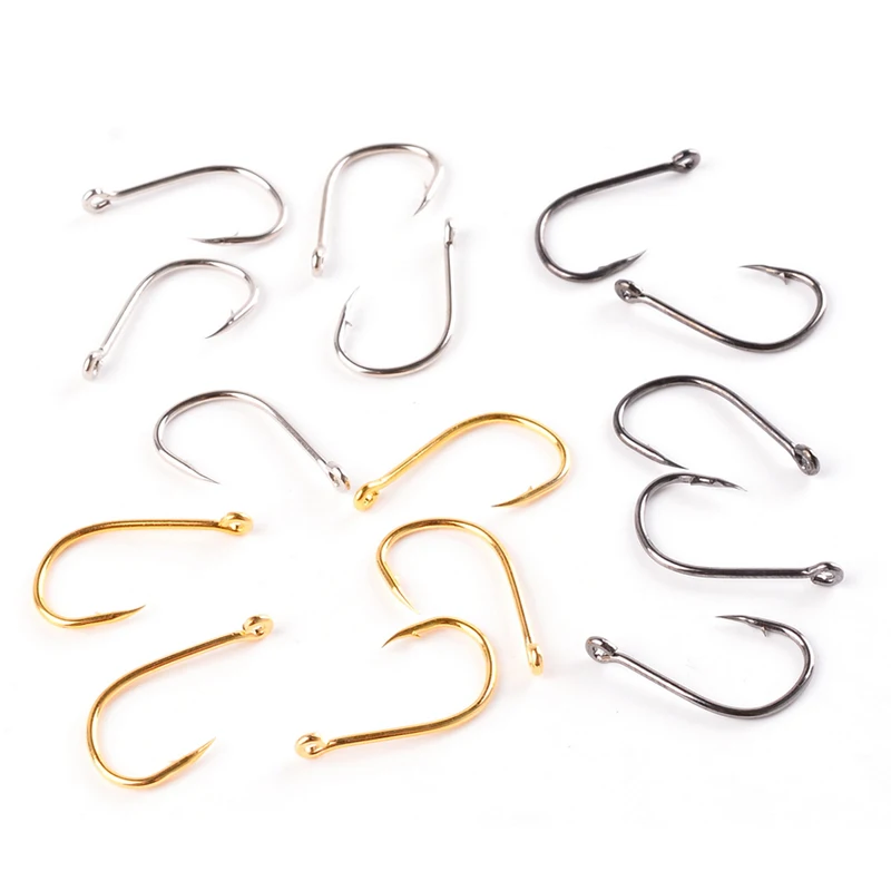 Fishing Hooks Set 100Pcs Box 10 Series High Carbon Steel Single Circle Fishing Hook Fly Fishing Jip Barbed Carp Hooks - Image 6