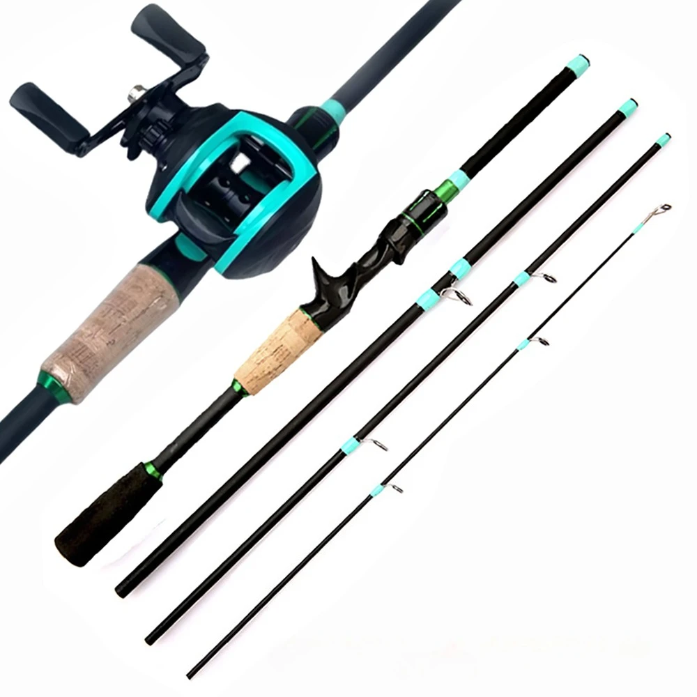 Fishing Rod Reels Combo 4/5Sections ML Action 3.5g-14g Ultralight Trave Rod With Baitcasting Reel Kit Carp Fishing Pesca1.8/2.1m - Image 2
