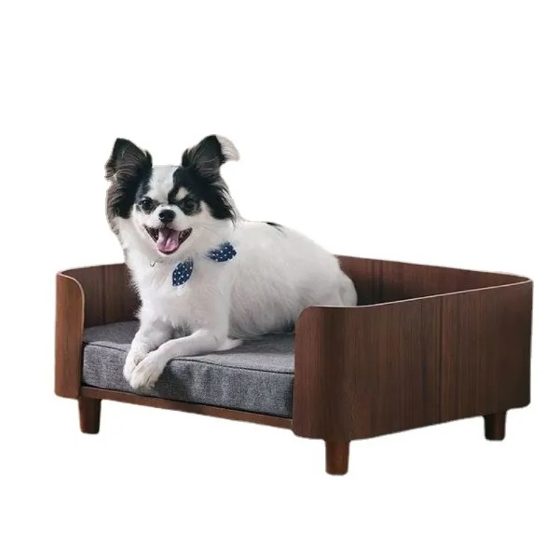 Cat Dog Bed Wooden Kennel Indoor Pet Furniture Floor Modern Simplicity Ceiling Bed Comfortable Durable Furniture Accessories - Image 5