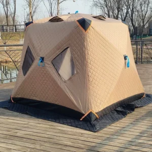 2025 New Winter Fishing Tent Ice Fishing Tent Ice Shelter Thickened Cotton Tent Quick Open Camping Angler Shelter