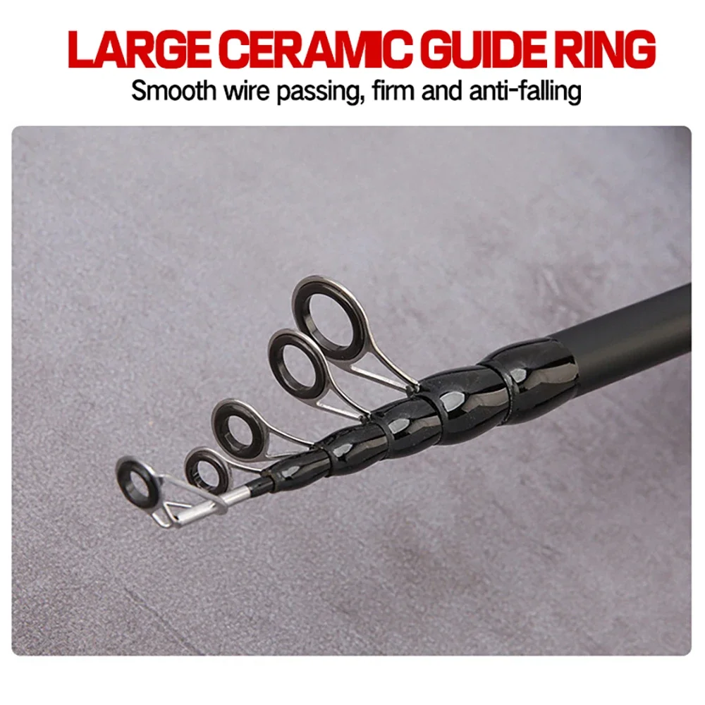 Bait Weight 8-25g Spinning Casting Rods Fishing Pole Tackle 1.5M/1.8M/2.1M/2.4M Telescopic Lure Rod Carbon Cork Wood Handle New - Image 4