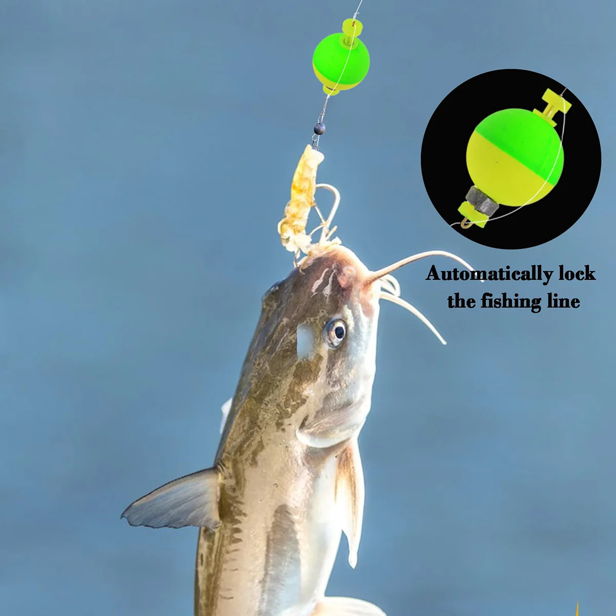 Fishing Bobbers Floats Foam Snap on Float Weighted Bobbers Fishing Push Button Snap-on Bobbers Spring Oval Fishing Floats - Image 5