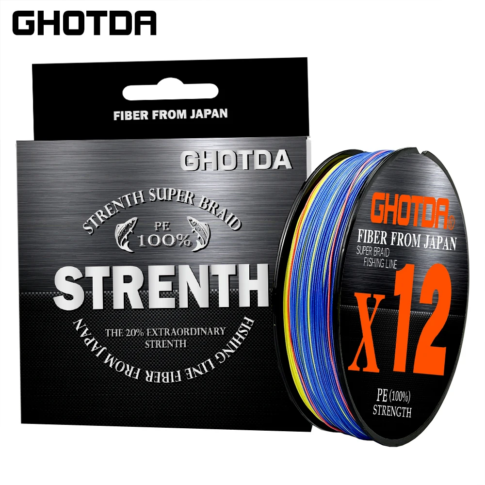 Braided Fishing Line 12 Strand 100M Spinning PE Multifilamento Japa Carp Fly Sea Saltwater Weave Extreme Pesca