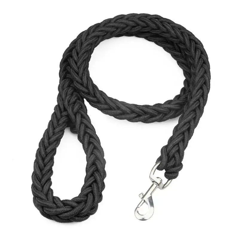 Large Dog Leash Nylon Braided Traction Rope Pet Walking Thick Hand Rope For Bulldog Rottweiler Hound Dogs Accessories - Image 7