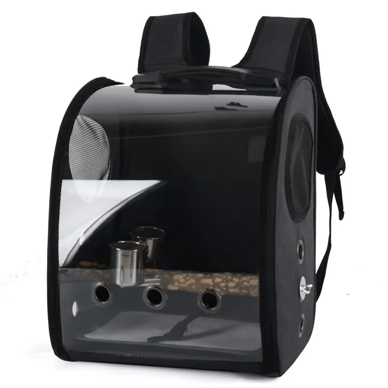 Pet Bird Cage House Parrot Carrier with Feeders Bird Large Space Travel Bag Breathable Portable Bird Cage Accessories - Image 9