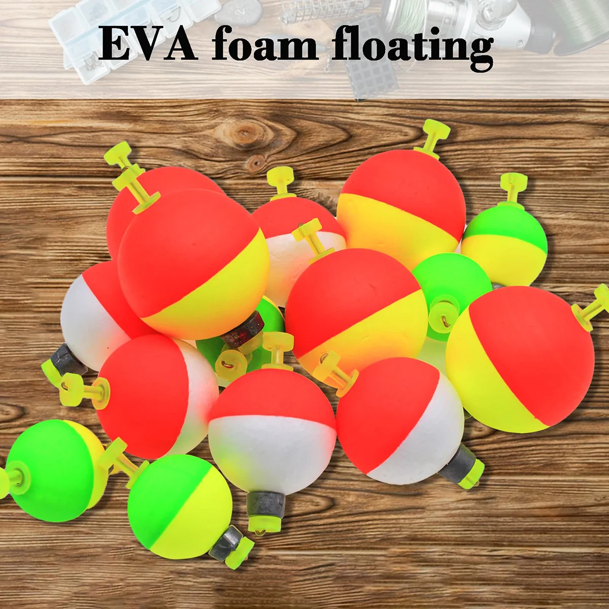 Fishing Bobbers Floats Foam Snap on Float Weighted Bobbers Fishing Push Button Snap-on Bobbers Spring Oval Fishing Floats - Image 4