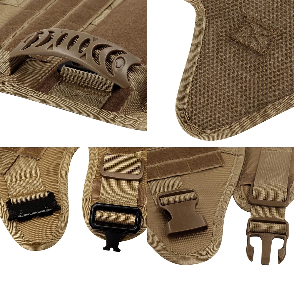 Military Large Dog Harness Training Pet Vest for French Bulldog German Shepherd Malinois Tactical Harnesses For Dogs Accessories - Image 4