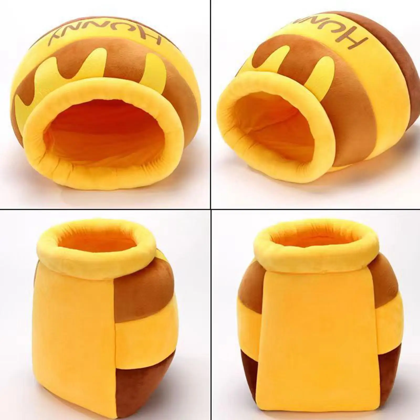 Cat Bed for Indoor Cats Sleeping Bed Pet Cat Bed Cartoon Washable Nonslip Bottom Non Slip Removable Cushion Honey Pot Cozy Cave - Image 5