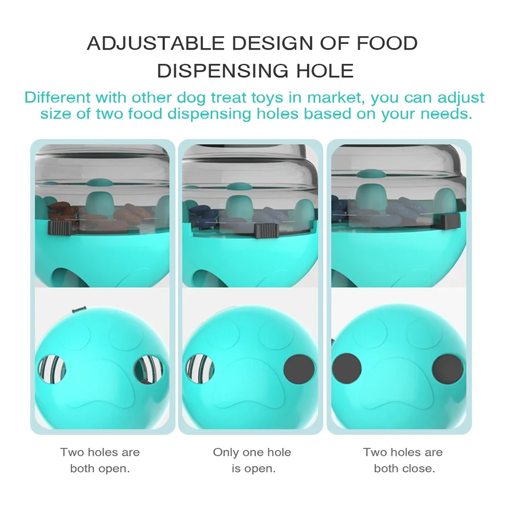 Dog Toy Treat Dispenser For Small Big Dogs Interactive Shaking Leakage Food Container Increases IQ Tumbler Pet Track Rolling Toy - Image 5