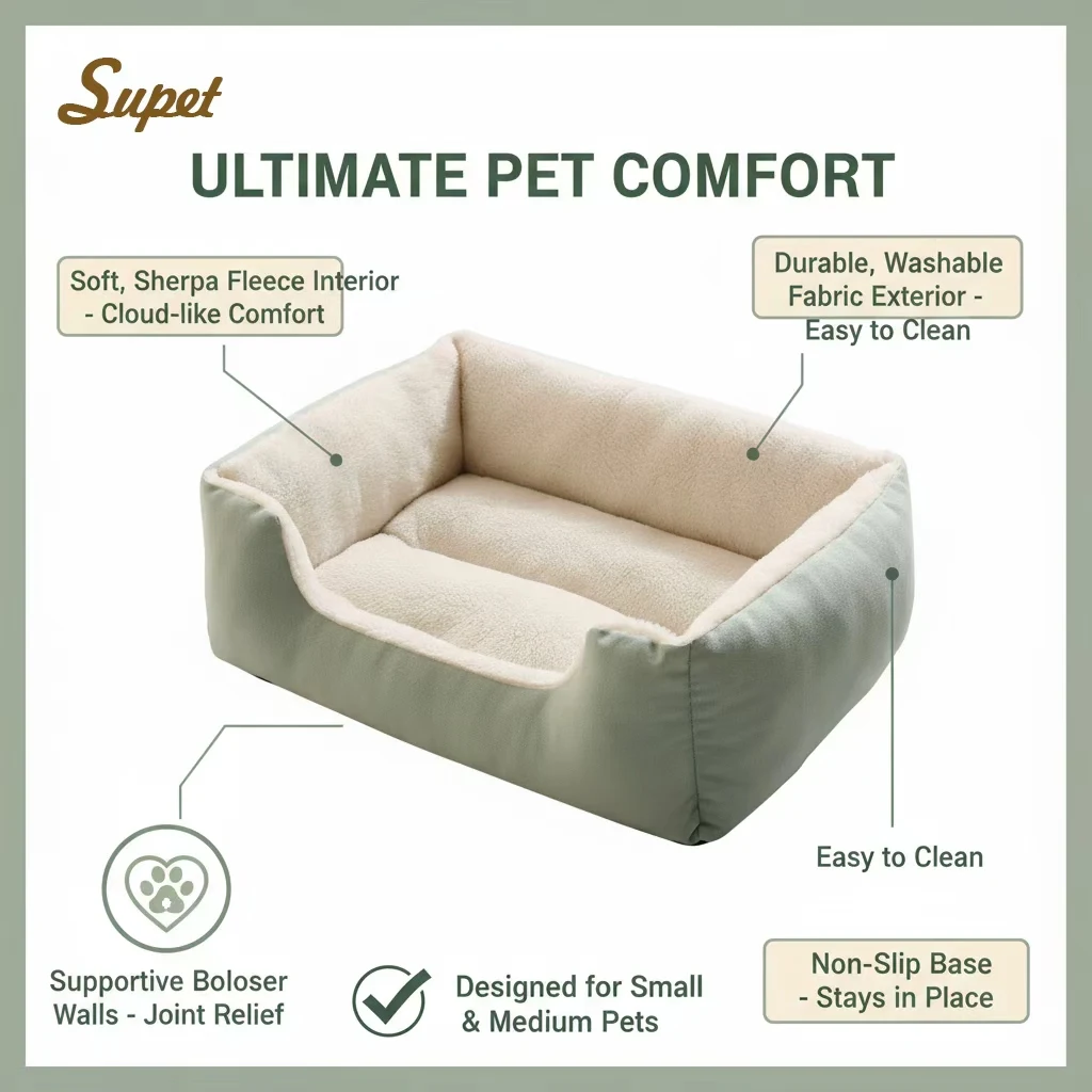 Cats Bed Dog Mat Beds Goods Pet Puppy Accessories All Products Kitten Cushions Things Accessory Houses Habitats House Supplies - Image 5