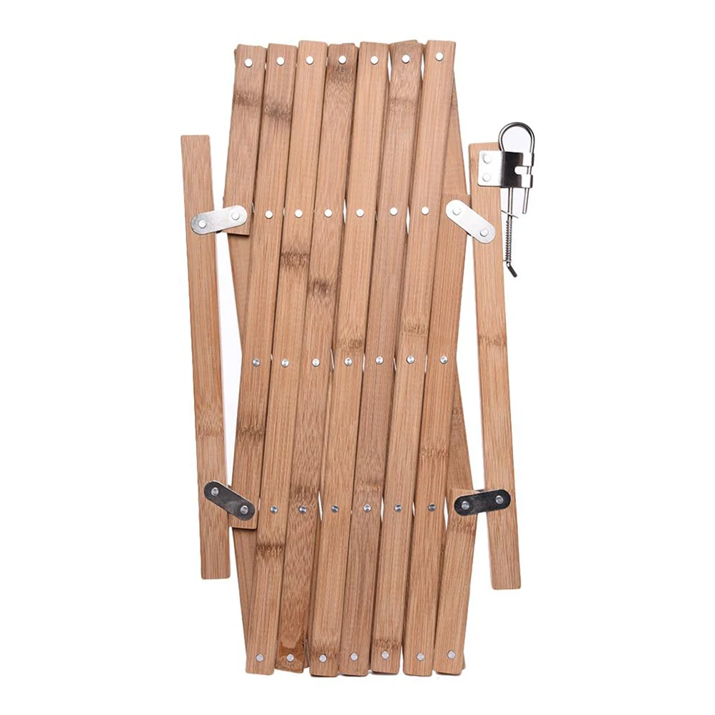 Retractable Pet Gate Dog Sliding Door Wood Adjustable Indoor Dog Gate Doorway Stairs Pet Puppy Safety Fence for Home Bedroom - Image 3