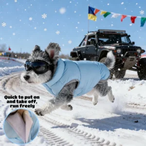 Dog Pet Clothing Dog Down Jacket & Cotton Coat Warm & Comfortable Suitable for Small to Medium Dogs