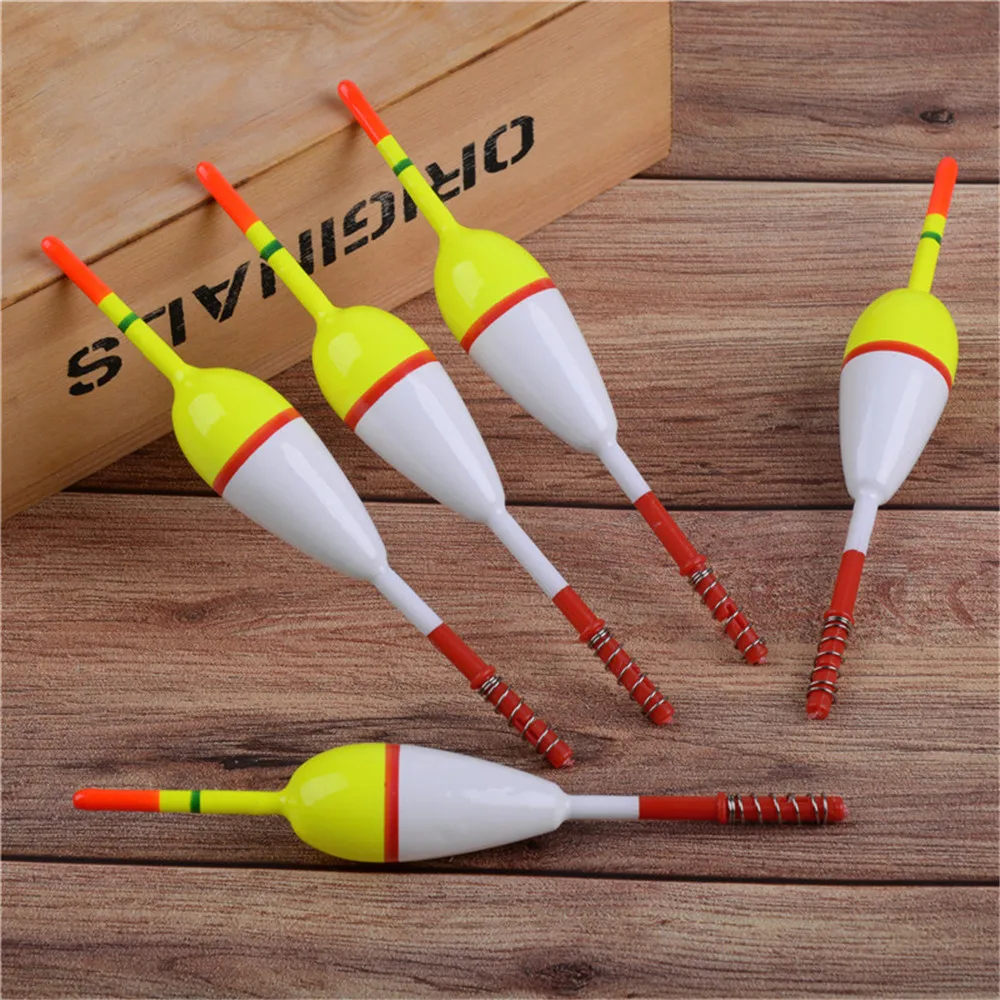 4PCS Fishing Floats Slip Bobbers Balsa Wood Floats Spring Bobbers with Oval Slip Bobbers for Crappie Panfish Walleyes Fishing - Image 6