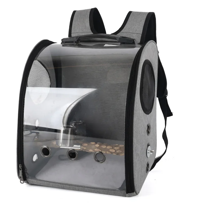 Pet Bird Cage House Parrot Carrier with Feeders Bird Large Space Travel Bag Breathable Portable Bird Cage Accessories - Image 8