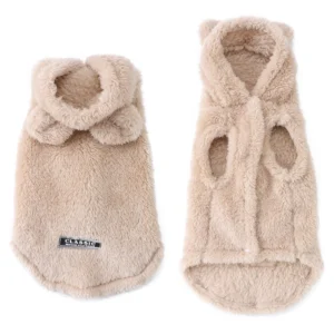 Dog Clothes For Small Medium Dogs Cats Autumn Winter Warm Dog Hooded Clothing Soft Kitten Vest Coat Yorkshire Jacket Pet Outfits