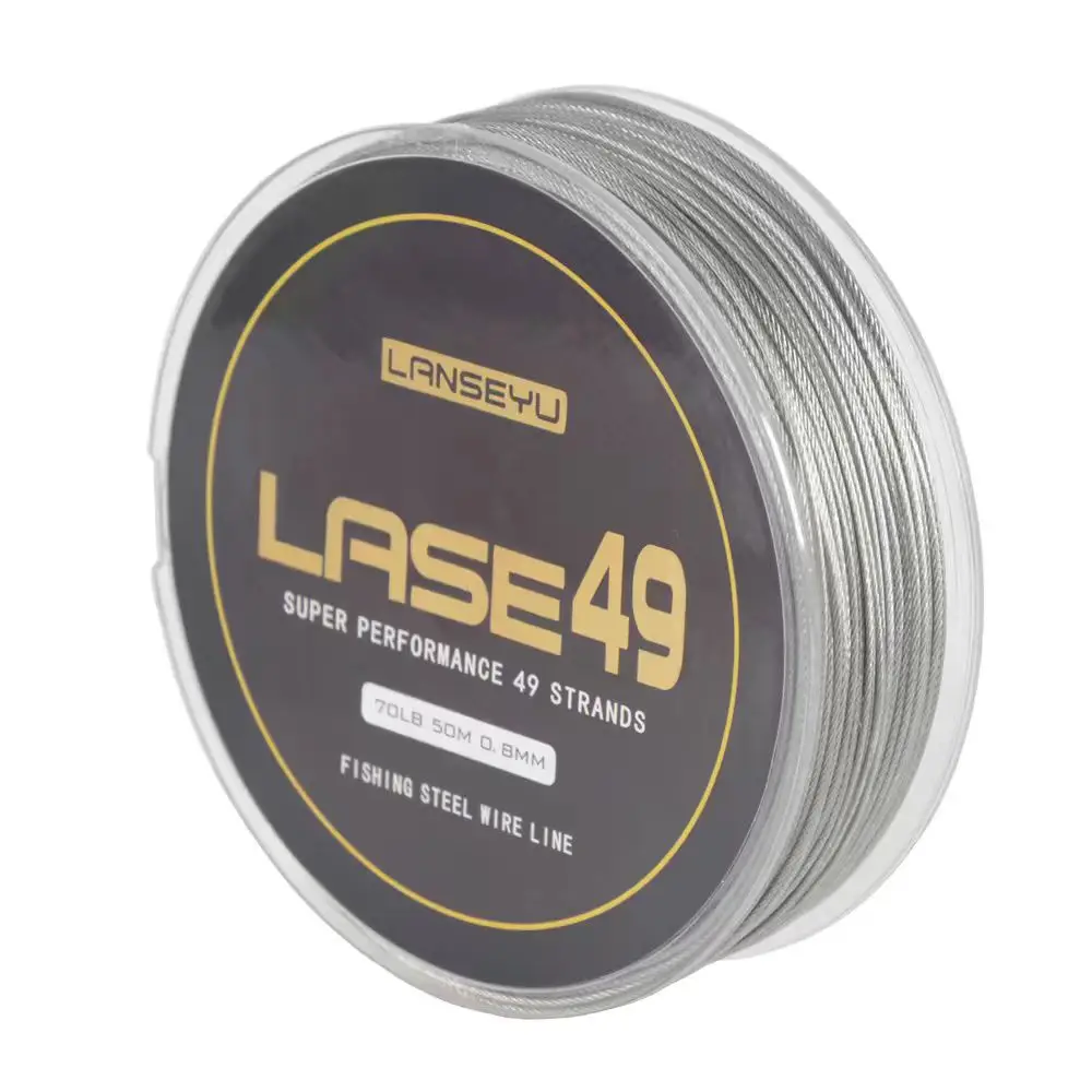 50M Fishing Line, Sea Fishing Coated Stainless Steel Wire, Anti Bite, Wear-Resistant Strong Tensile Strength, 0.6mm-0.8mm - Image 8