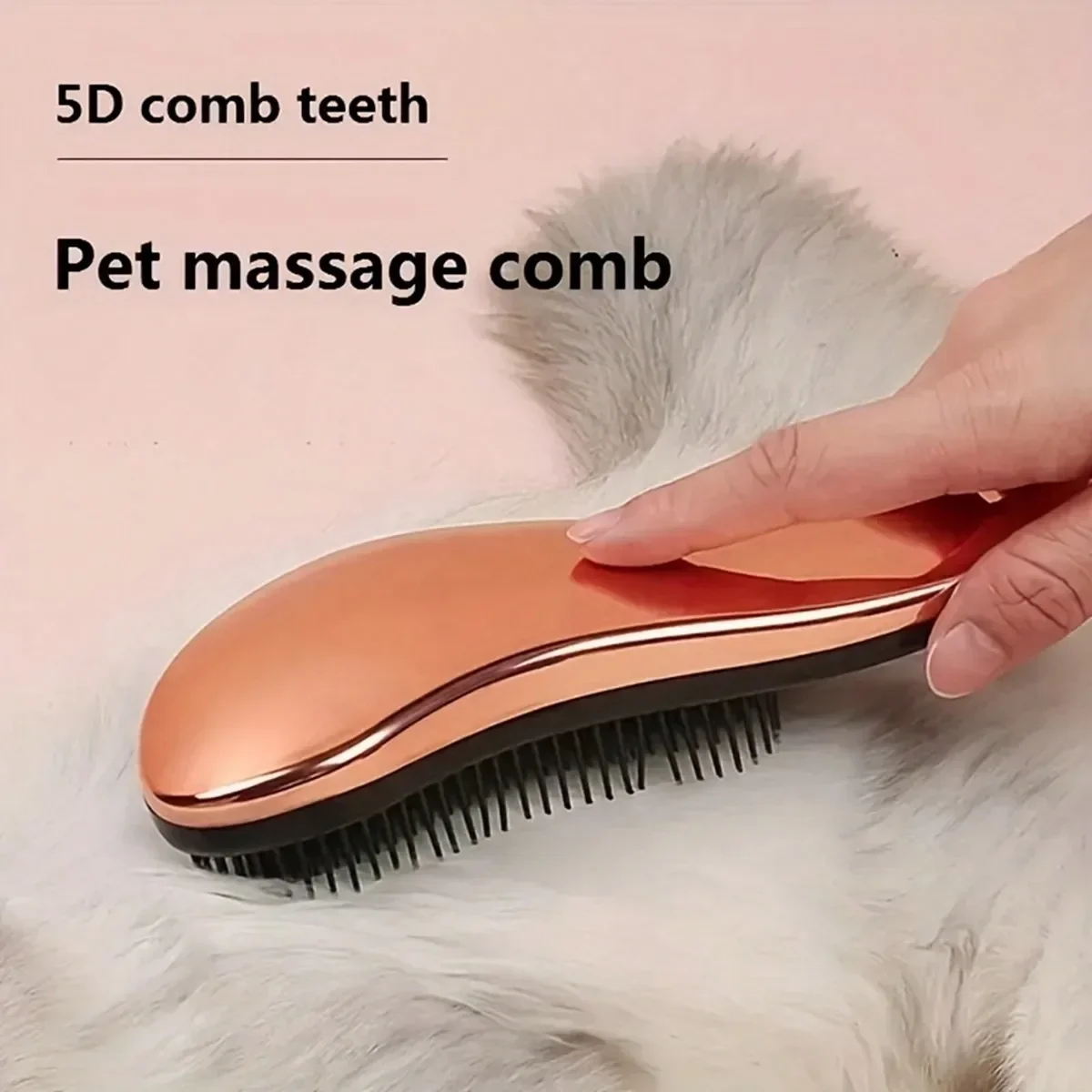 2-In-1 Dog Grooming Comb And Massage Brush Removes Hair And Relaxes Your Pet Perfect For Bath Time Floating Design For Easy Use - Image 4