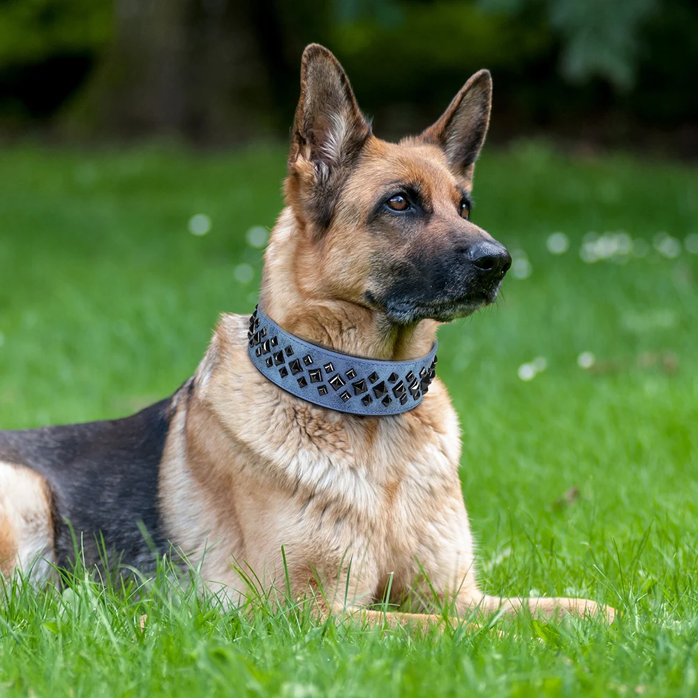 Dog Collar For Large Dogs Cool Spikes Studded Leather Pet Collars For German Shepherd Mastiff Rottweiler Bulldog Accessories - Image 5
