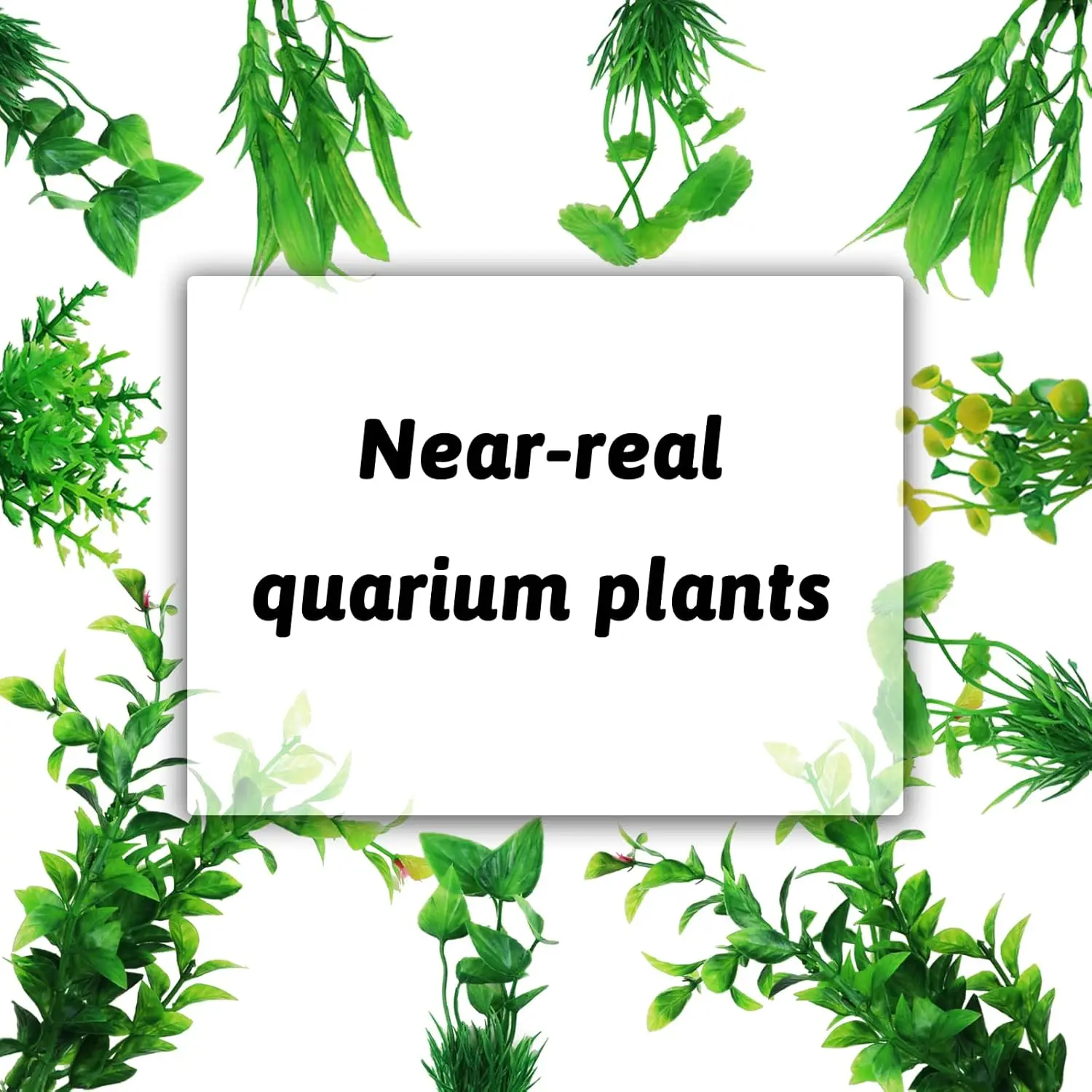 Fish Tank Accessories Green Plants 10pcs Green Fish Tank Decorations Aquarium Artificial Plastic Plants Decor Plastic Plants - Image 3