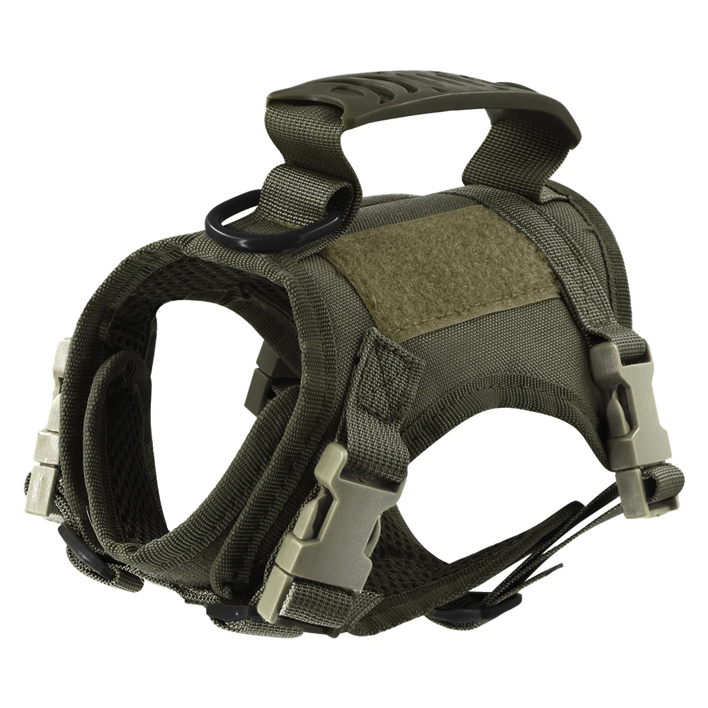 Tactical Puppy Harness Leash For Small Dogs Cats Adjustable Kitten Vest For Military Service Dog Working Training Walking - Image 8