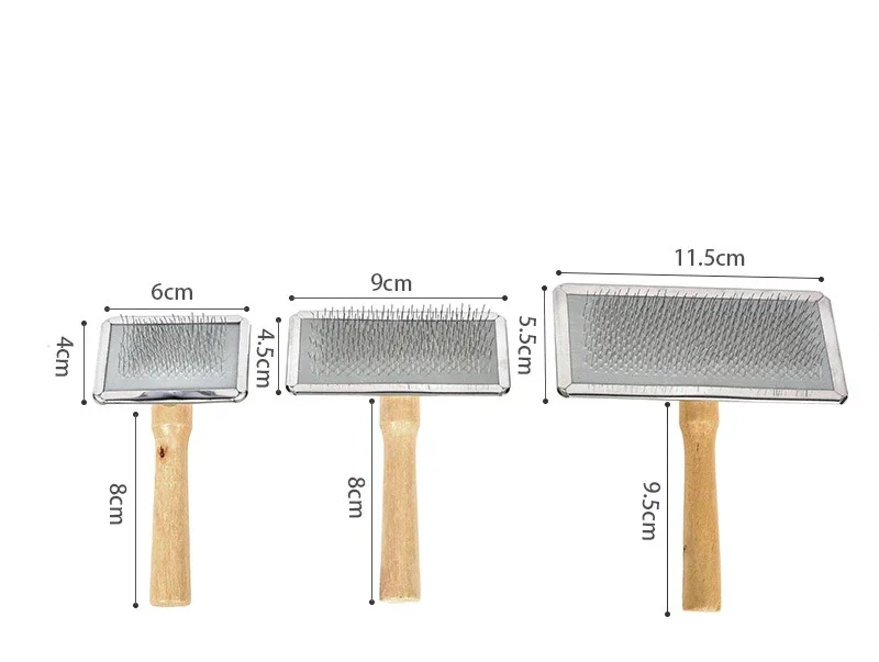 Pet Cat and Dog Grooming Supplies: Hair Remover Brush, Wood Combs, Flea Comb for Shedding - Image 7