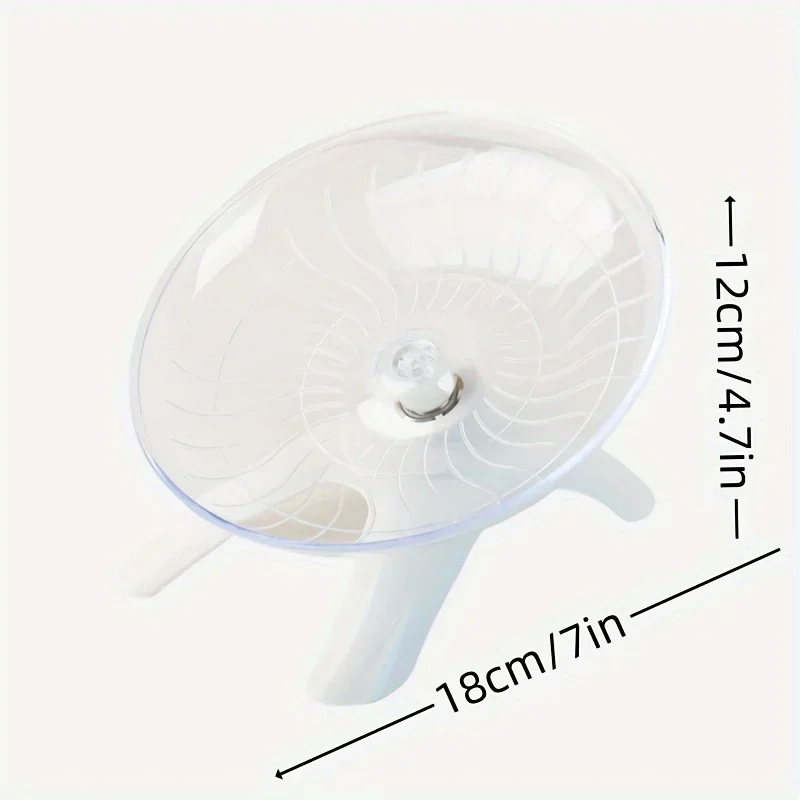 Hamster Running Disc Toy Sport Running Silent Transparent Small Pet Rotatory Jogging Wheel Wheel Toys Pet Hamster Cage Supplies - Image 7