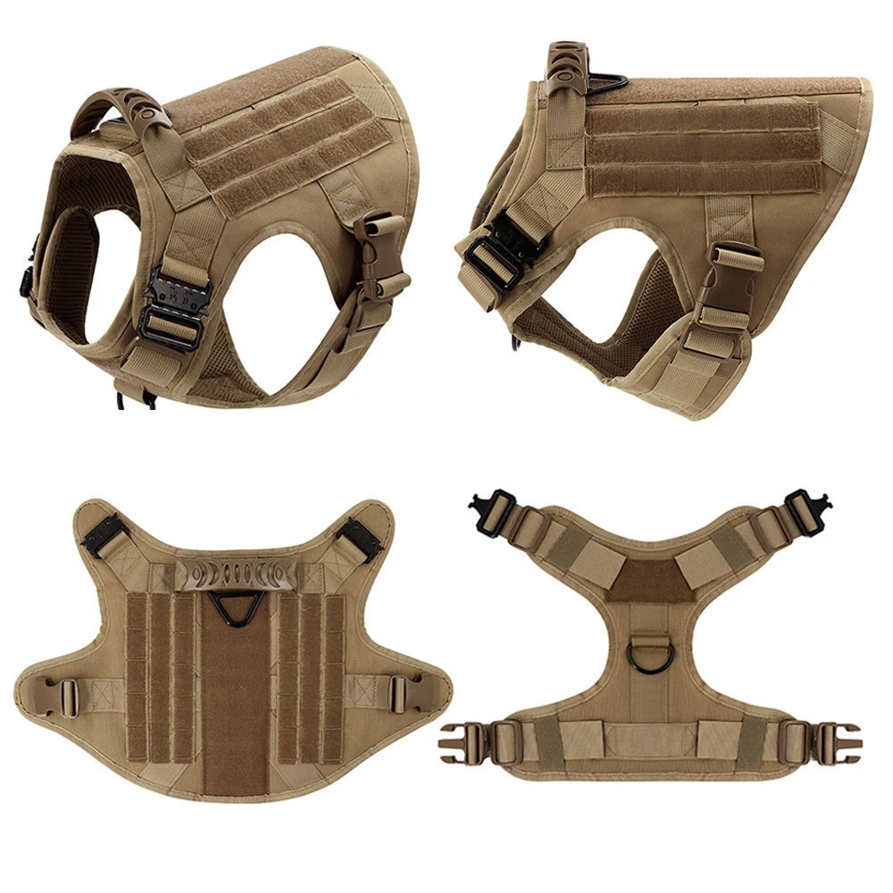 Military Large Dog Harness Training Pet Vest for French Bulldog German Shepherd Malinois Tactical Harnesses For Dogs Accessories - Image 3