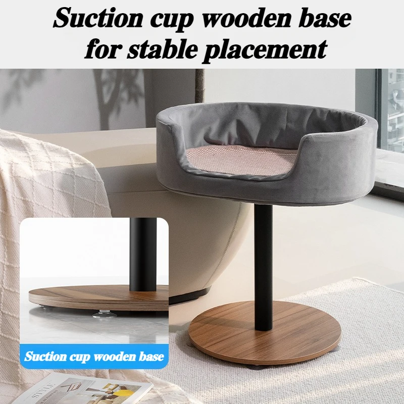 Cat Beds and Furniture Warm Comfortable Stable Cats Accessories Cat Sleeping Nest 360°Rotation Cats Pet Products Supplies - Image 3