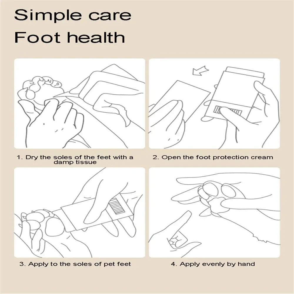 Paw Care Balm Moisturizing Paw Balm Protection For Dog Feet Foot Pads Creates An Invisible Barrier For Dogs Protects From Cracks - Image 4