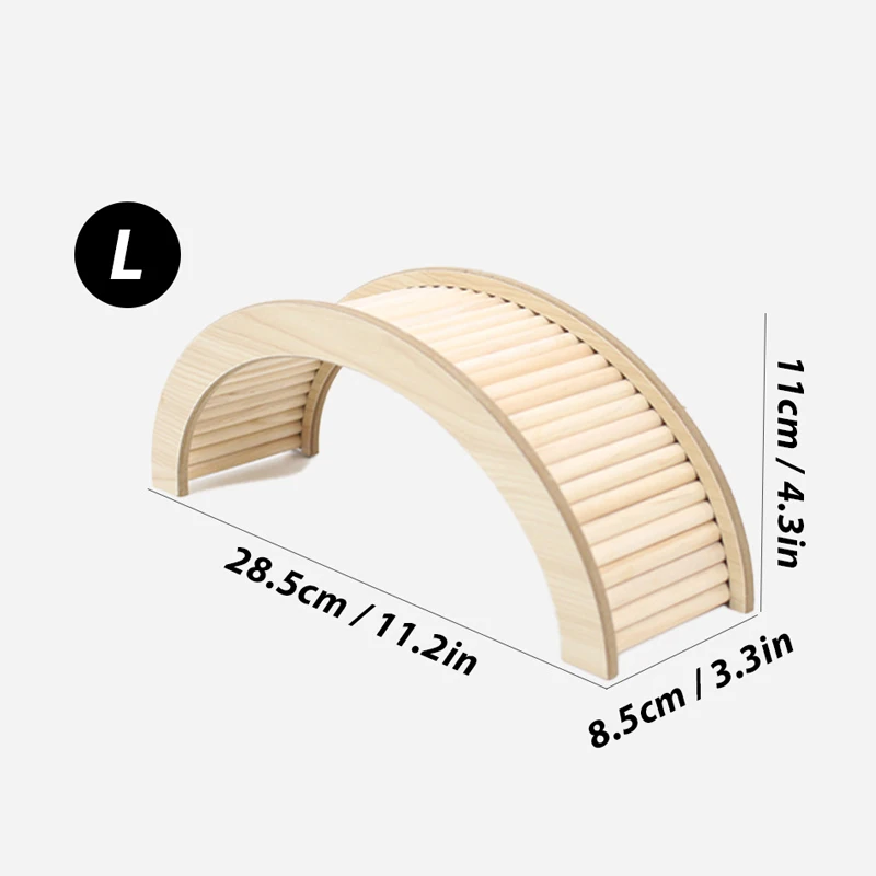 S/M/L Hamster Climbing Ladder Wooden Bridge for Guinea Pigs Rats Small Animals Toys Cage Decor Accessories Szczury Akcesoria - Image 7
