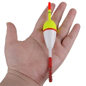 4PCS Fishing Floats Slip Bobbers Balsa Wood Floats Spring Bobbers with Oval Slip Bobbers for Crappie Panfish Walleyes Fishing
