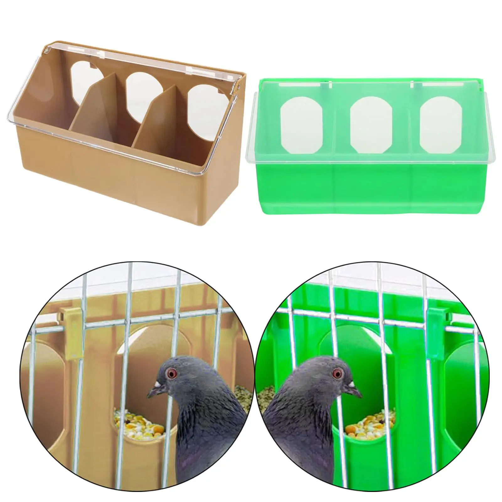 Pigeon Feeder, Bird Food, Hanging Box, Pet Bowl, Thick Waterer, Duck, Hamster, - Image 4