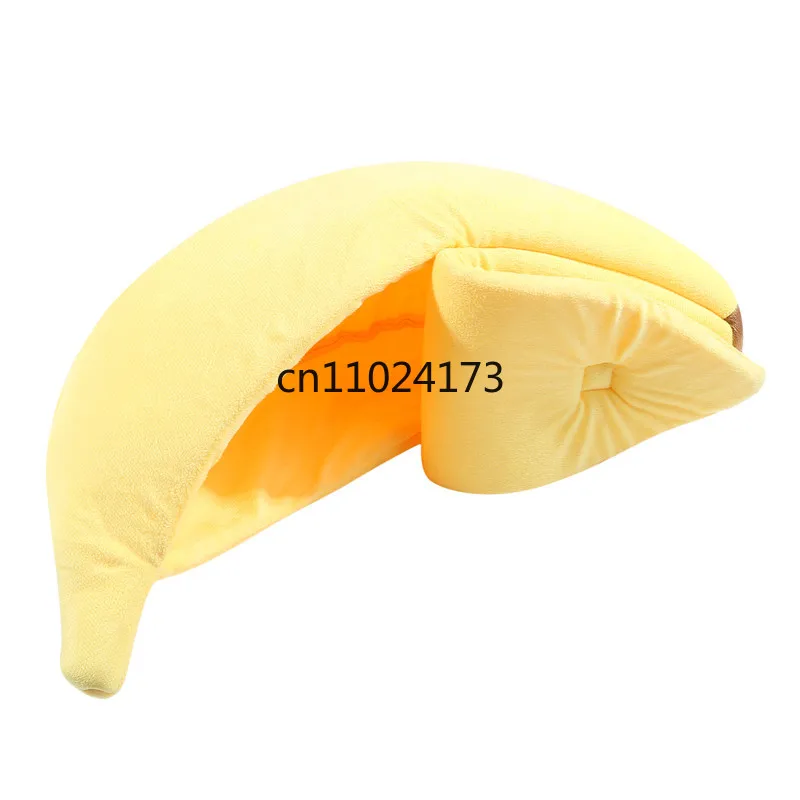 Banana Cat Bed House Funny Cute Cozy Cat Mat Beds Warm Durable Portable Pet Basket Kennel Dog Cushion Cat Supplies Multicolor - Image 8