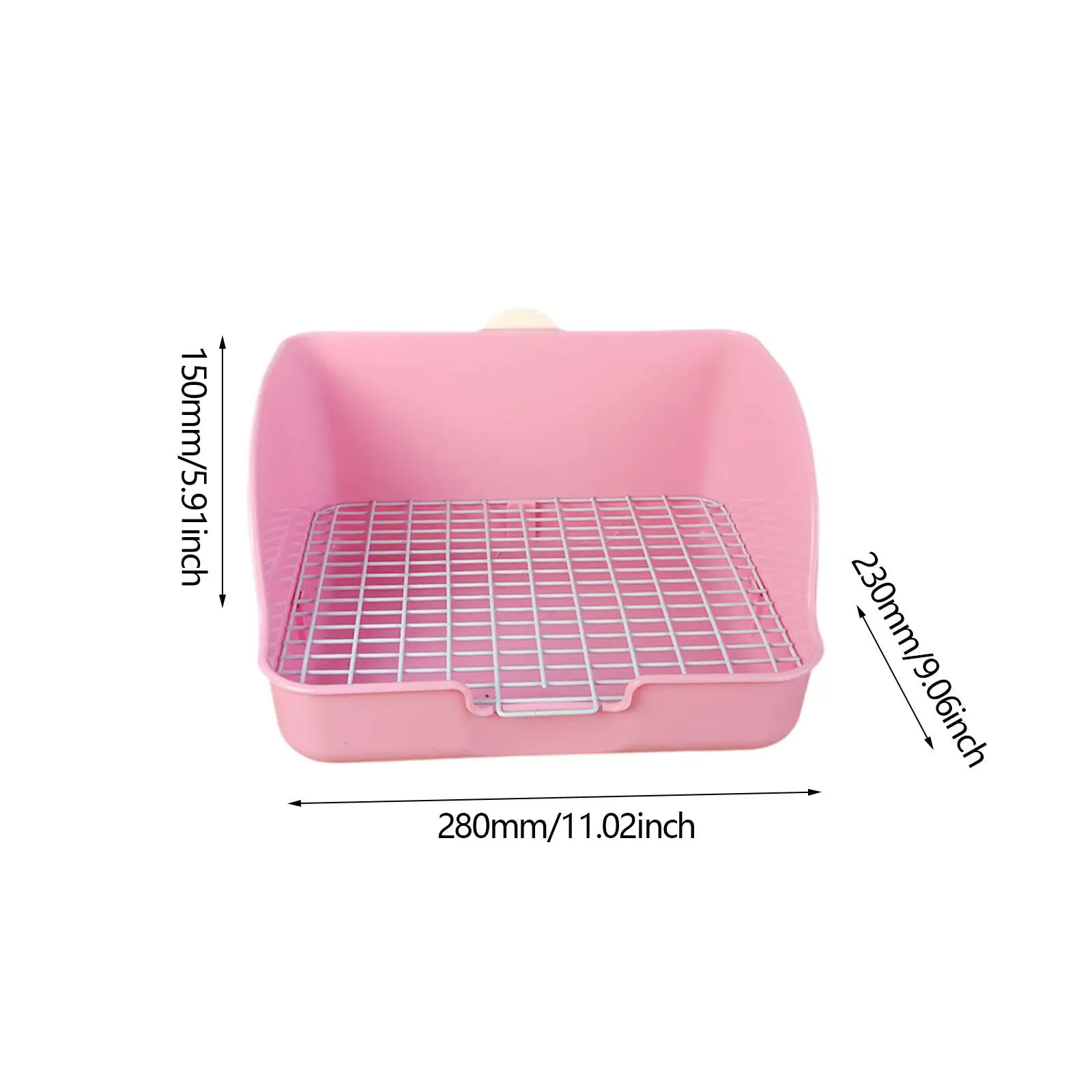 Rabbit Litter Box Small Animals Litter Tray Corner Toilet Box Litter Pan Bunny Trainer for Rats Bunny Ferret Hedgehog Supplies - Image 7