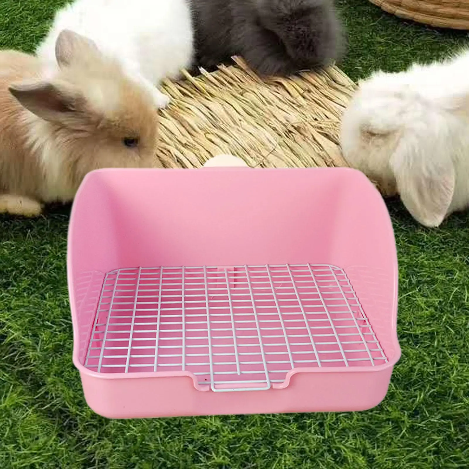 Rabbit Litter Box Small Animals Litter Tray Corner Toilet Box Litter Pan Bunny Trainer for Rats Bunny Ferret Hedgehog Supplies - Image 2