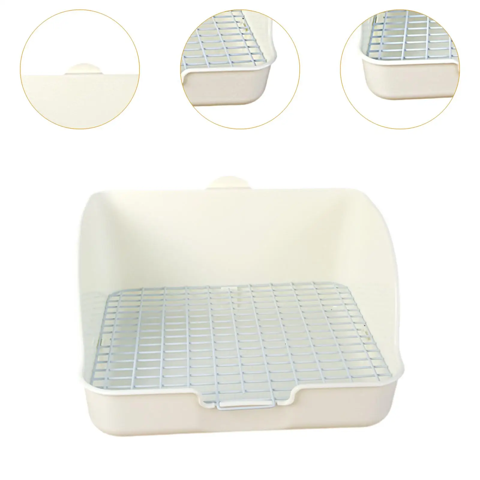 Rabbit Litter Box Small Animals Litter Tray Corner Toilet Box Litter Pan Bunny Trainer for Rats Bunny Ferret Hedgehog Supplies - Image 5